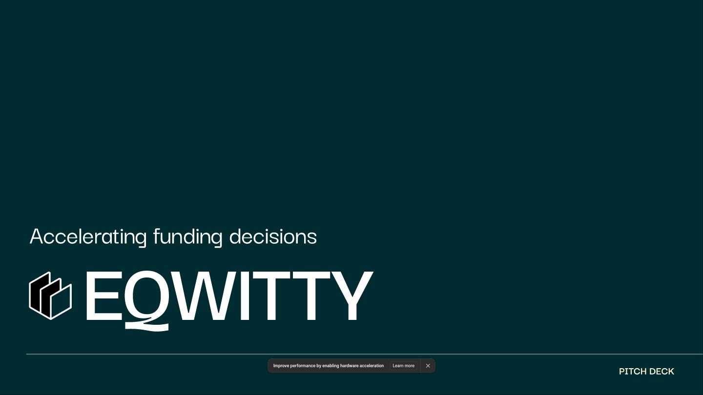 Eqwitty Pitch Deck